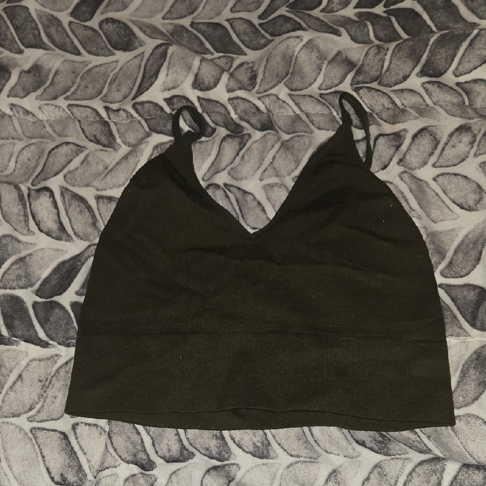 Army Green Crop Top